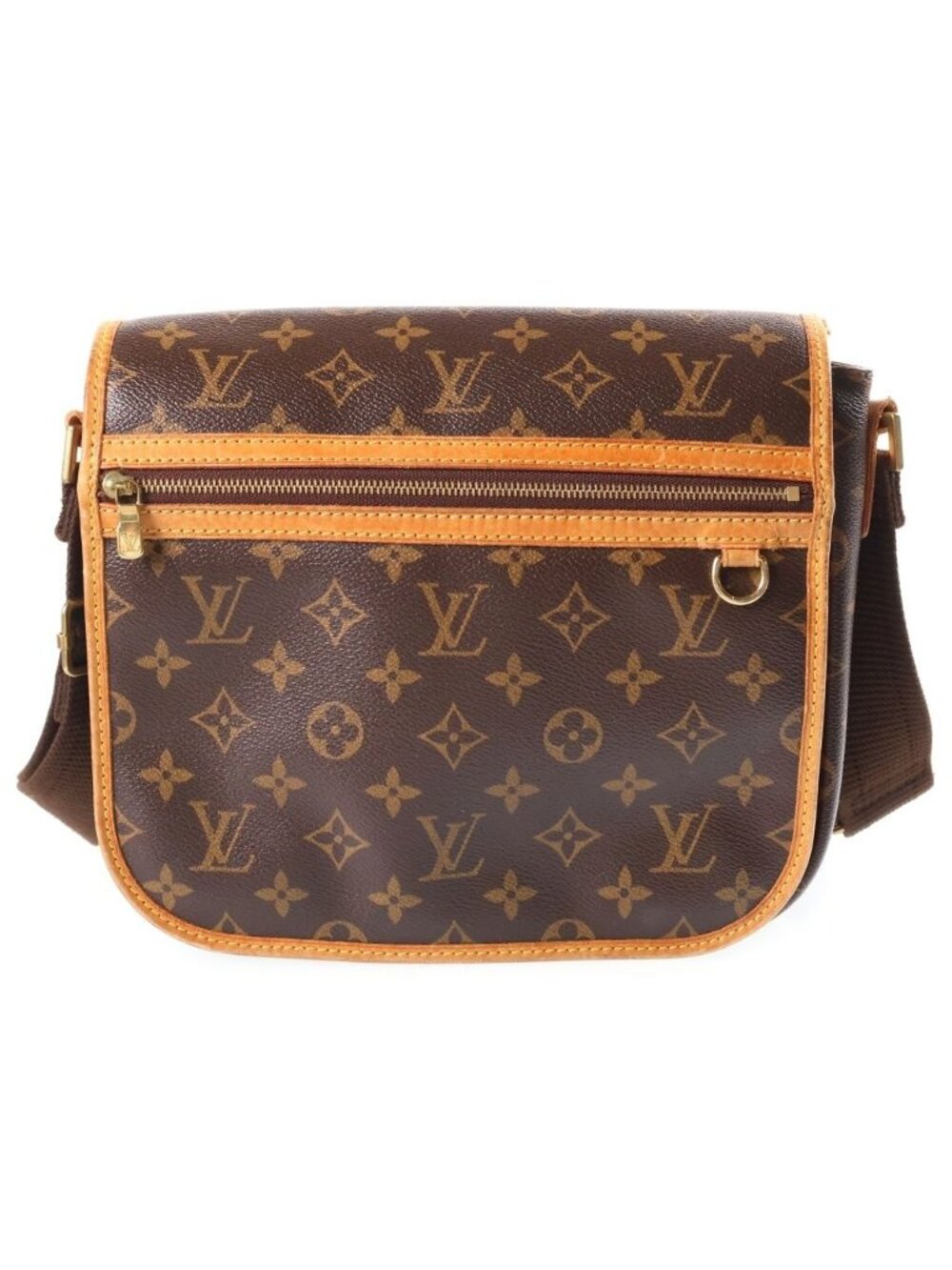 Louis Vuitton Monogram Messenger Bosphore PM Leather Shoulder Bag Brown